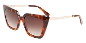 Calvin Klein Schmetterlingsförmige Acetat-Sonnenbrille CK22516S Damen