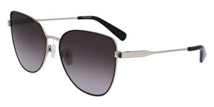 LONGCHAMP LO165S Vrouwen Zonnebril, zwart goud