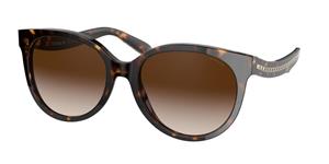 Coach HC8321 Dames Zonnebril - Rond Havana - Glazen met sterkte beschikbaar