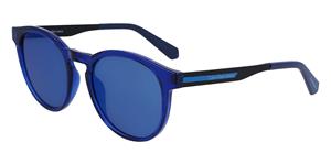 CALVIN KLEIN CKJ22643S Unisex Zonnebril, blauw transparant