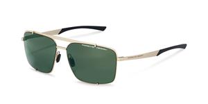 Porsche Design Zonnebril P8919 B Licht Goud Zwart groen