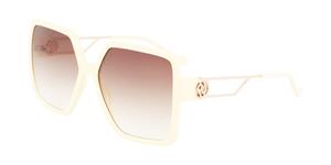 LIU JO LJ763SR | Damen-Sonnenbrille | Eckig | Fassung: Kunststoff Beige | Glasfarbe: Braun
