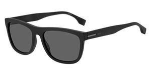 Hugo Boss Grey PZ Lensed Matte Black Montuur Zonnebril
