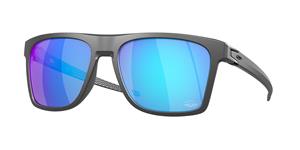 OAKLEY OO9100 | Herren-Sonnenbrille | Eckig | Fassung: Kunststoff Grau | Glasfarbe: Blau