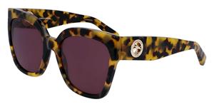 LONGCHAMP LO717S Vrouwen Zonnebril, havana yellow