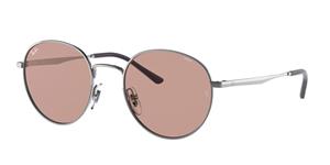 RAY-BAN RB 3681 | Unisex-Sonnenbrille | Rund | Fassung: Mineral Grau | Glasfarbe: Braun