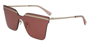 Longchamp Unisex Zonnebril 60/19/140 mm Metaal