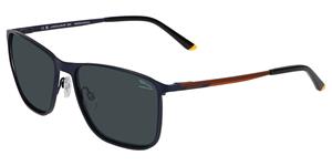 JAGUAR J 7506 | Herren-Sonnenbrille | Eckig | Fassung: Kunststoff Blau | Glasfarbe: Grau