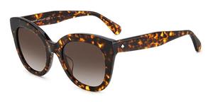 KATE SPADE BELAH/S Vrouwen Zonnebril, Dark havana