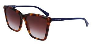 LONGCHAMP LO719S Vrouwen Zonnebril, havana