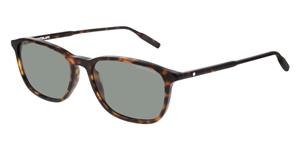MONTBLANC MB0082S Mannen Zonnebril, havana