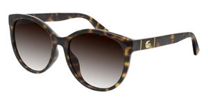 GUCCI GG0636SK Vrouwen Zonnebril, havana