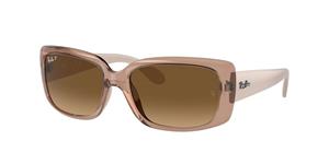 RAY-BAN RB4389 | Damen-Sonnenbrille | Eckig | Fassung: Mineral Gelb | Glasfarbe: Braun