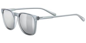 uvex LGL 49 Polavision Sportbrille S Farbe: 2250 smoke mat, polavision/mirror silver S3))