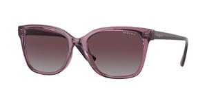 VOGUE VO5426S | Damen-Sonnenbrille | Eckig | Fassung: Kunststoff Lila | Glasfarbe: Grau / Lila