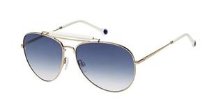 Tommy Hilfiger White Bar Gold Zonnebril