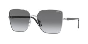 VOGUE VO4199S | Damen-Sonnenbrille | Butterfly | Fassung: Kunststoff Silberfarben | Glasfarbe: Grau