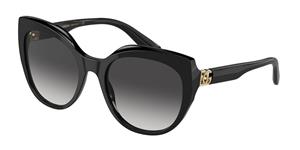 Dolce & Gabbana 0DG4392F 501/8G zwarte zonnebril