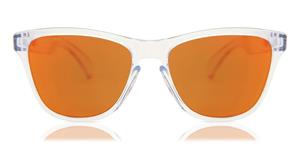 OAKLEY OJ9006 | Herren-Sonnenbrille | Oval | Fassung: Kunststoff Transparent | Glasfarbe: Orange