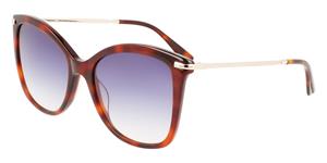 CALVIN KLEIN CK22514S Vrouwen Zonnebril, havana