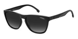 CARRERA 8058/S | Unisex-Sonnenbrille | Eckig | Fassung: Kunststoff Schwarz | Glasfarbe: Grau