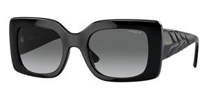 VOGUE VO5481S | Damen-Sonnenbrille | Eckig | Fassung: Kunststoff Schwarz | Glasfarbe: Grau