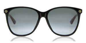 Gucci Zonnebril GG0024S 003 Zwart Bruin Grijs Verloop