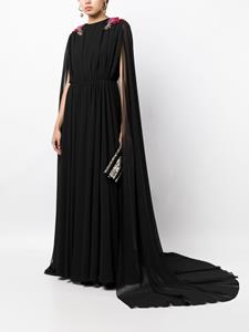 NIHAN PEKER Venus bead-embellished gown - Zwart