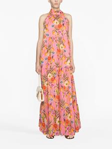 Borgo De Nor Pandora Vila Floral-print maxi dress - Roze
