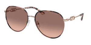 MICHAEL KORS MK1128J | Damen-Sonnenbrille | Pilot | Fassung: Kunststoff Havanna | Glasfarbe: Braun