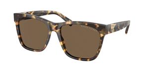 Ralph Lauren RL8212 Dames Zonnebril - Vierkant Havana - Glazen met sterkte beschikbaar