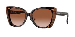 Burberry BE4393 Dames Zonnebril - Cat eye Havana/Bruin - Glazen met sterkte beschikbaar