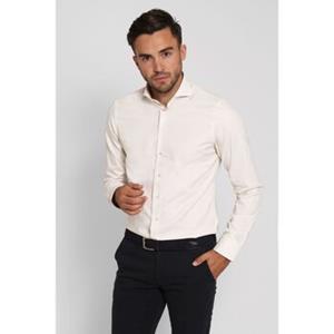 Overhemd Lange Mouw Suitable Overhemd Twill Ecru