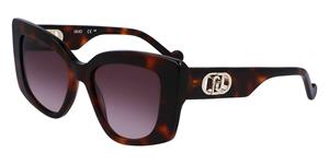 LIU JO LJ776S | Damen-Sonnenbrille | Butterfly | Fassung: Kunststoff Havanna | Glasfarbe: Braun