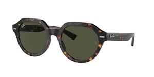 Ray-Ban Gina RB4399 Zonnebril - Vierkant Havana - Glazen met sterkte beschikbaar