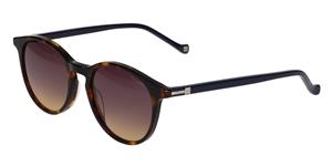 HACKETT HE 920 | Herren-Sonnenbrille | Panto | Fassung: Kunststoff Havanna | Glasfarbe: Gelb