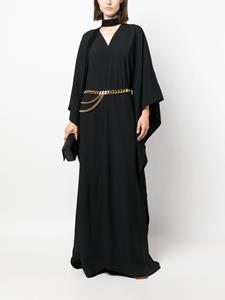 Taller Marmo chain-belt cut-out kaftan dress - Zwart