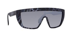 Unisex-sonnenbrille Italia Independent 0912-zef-071 Schwarz Grau