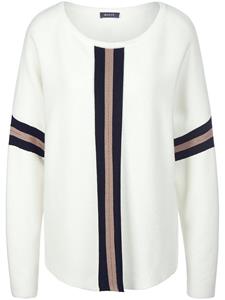 Rundhals-Pullover BASLER weiss 