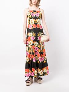 Borgo De Nor Jalisa floral-print maxi dress - Zwart