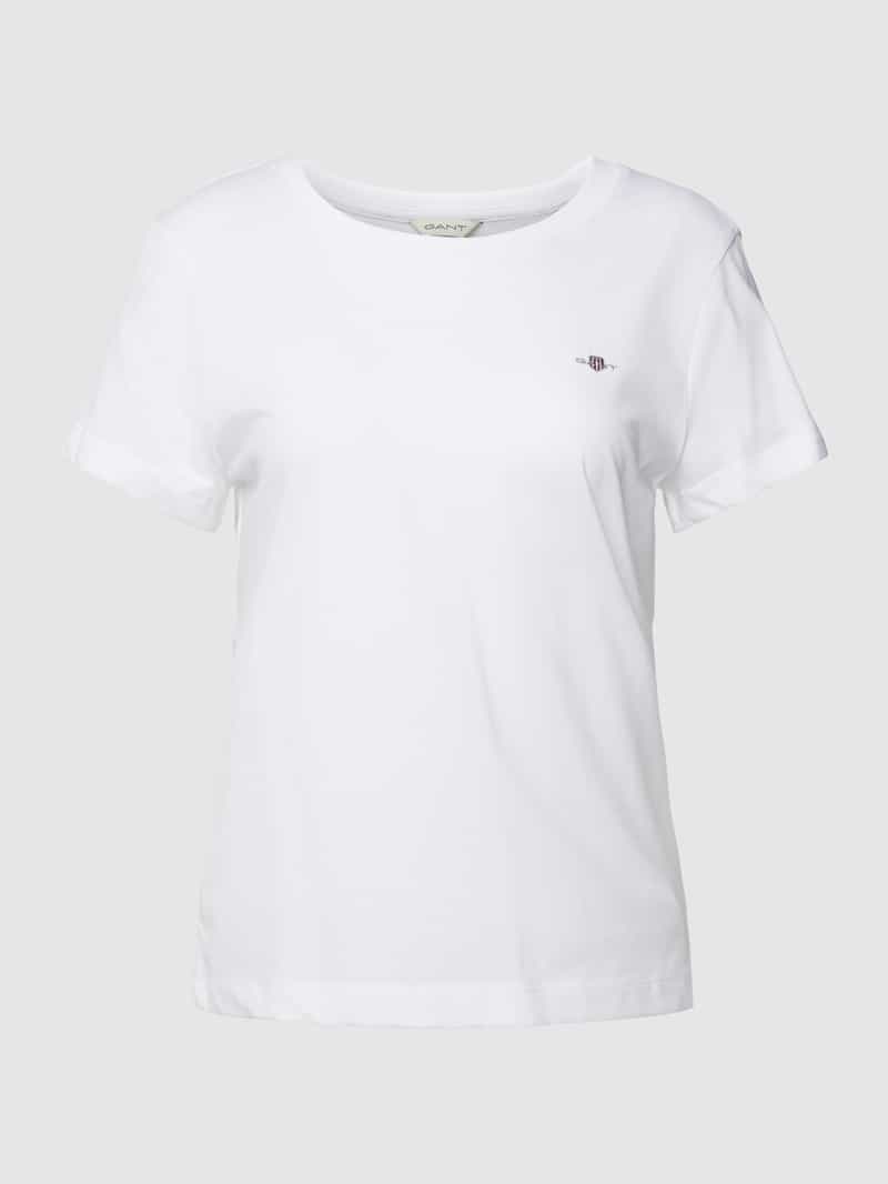 Gant T-shirt REG SHIELD KA T-SHIRT met een klein geborduurd wapenschild op de borst