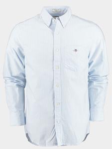 Gant Langarmhemd REG OXFORD BANKER STRIPE SHIRT mit dezenter Logostickerei