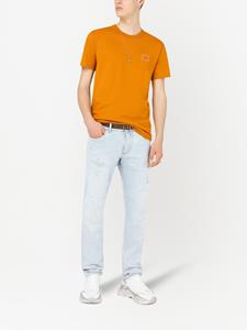 Dolce & Gabbana T-shirt met logopatch - Oranje
