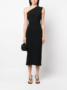 JOHANNA PARV Asymmetrische jurk - Zwart