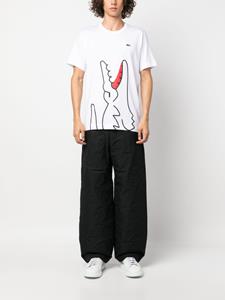 Comme Des Garçons Shirt x Lacoste logo-print T-shirt - Wit