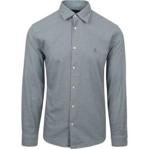 Marc O'Polo Overhemd Pied de Poule Blauw