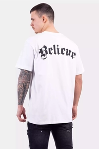 24 Uomo Believe T-Shirt Wit