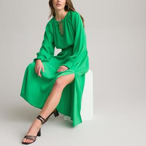 LA REDOUTE COLLECTIONS Lange maxi jurk, gesmokte details