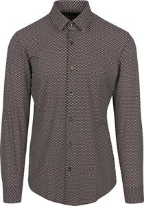Boss Hank Overhemd Print Bruin