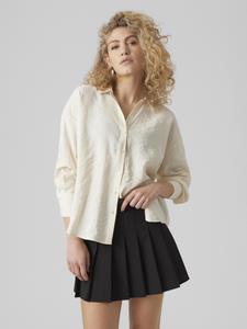 Vero Moda Hemdbluse "VMQUEENY LS OVERSIZE SHIRT WVN GA NOOS"